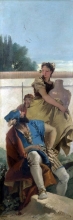 212/tiepolo, giovanni battista - a seated man and a girl with a pitcher